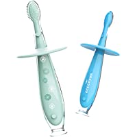 Cepillo de Dientes Bebé Eccomum Suave Cepillo de Dientes Silicona- Libre de BPA- Cepillo de Dientes Para Niños-Infantil…